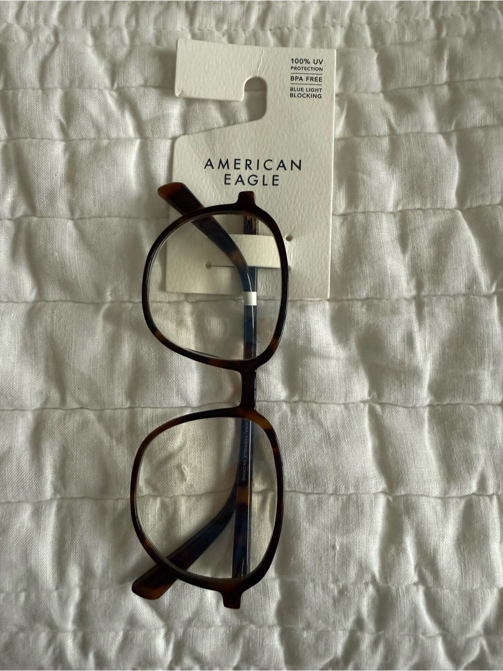 American Eagle Tortoiseshell Blue Light Blocking Glasses